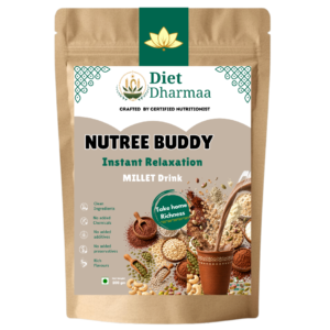 "NUTREE BUDDY Millet Milk Mix | Complete Nutrition Drink" diet dharmaa - 200 GM