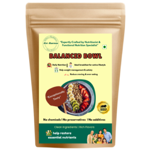 "Balanced Bowl Breakfast Mix | Healthy Overnight Oats Blend" - diet dharmaa - 500 GM