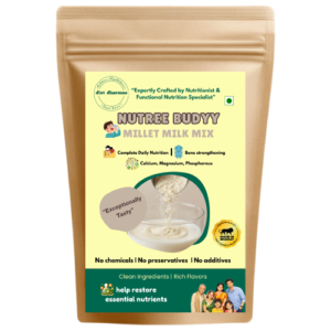 "NUTREE BUDDY Millet Milk Mix | Complete Nutrition Drink" diet dharmaa - 250 GM