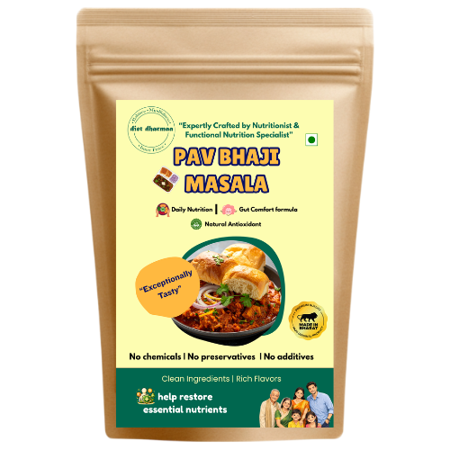 "Pav Bhaji Masala Powder - Street-Style Blend" - diet dharmaa - 50 GM