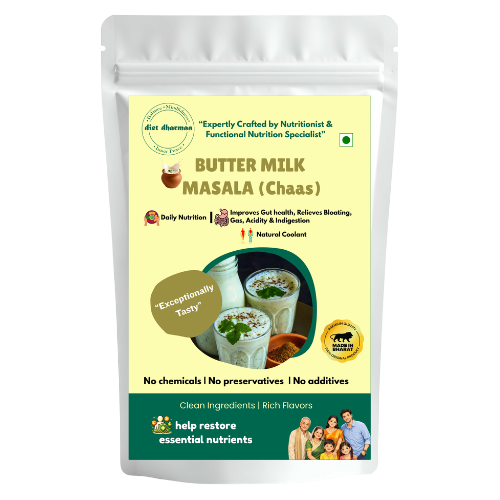 "Buttermilk Masala (Chaas) | Digestive Spice Blend for Gut Health" - diet dharmaa - 75 gm