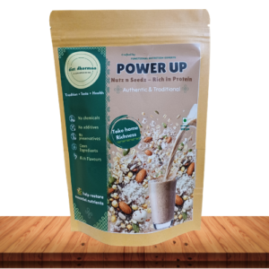 "PowerUp - Nutz n Seedz rich in Protein | Natural Nutrition Drink" - diet dharmaa - 200 GM