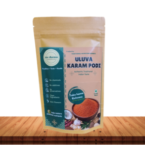 "Uluva Karam Podi – Horse Gram Spicy Podi Mix" - diet dharmaa - 100 GM