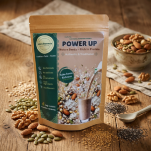 "PowerUp - Nutz n Seedz rich in Protein | Natural Nutrition Drink" - diet dharmaa - 200 GM