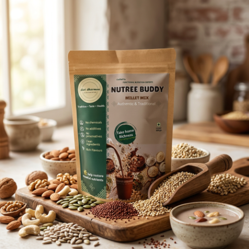 "NUTREE BUDDY Millet Milk Mix | Complete Nutrition Drink" diet dharmaa - 200 GM