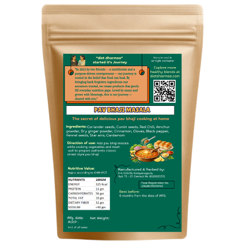 "Pav Bhaji Masala Powder - Street-Style Blend" - diet dharmaa - 50 GM - Image 2