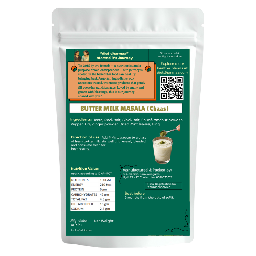 "Buttermilk Masala (Chaas) | Digestive Spice Blend for Gut Health" - diet dharmaa - 75 gm - Image 2