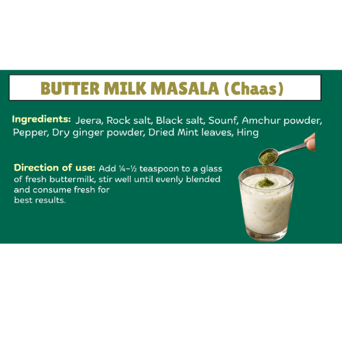 "Buttermilk Masala (Chaas) | Digestive Spice Blend for Gut Health" - diet dharmaa - 75 gm - Image 3