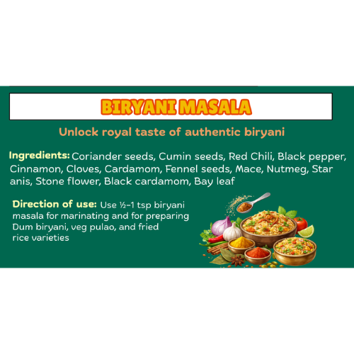 "Biryani Masala Powder | Authentic Spice Blend" - diet dharmaa - 50 GM - Image 4