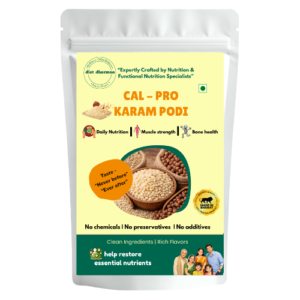 CAL–PRO Karam Podi | Calcium & Protein Rich South Indian Spice Mix - diet dharmaa - 100 GM