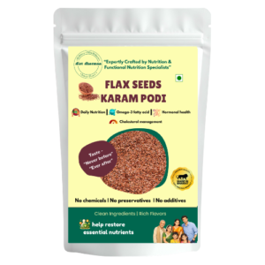 "Flax Seeds Karam Podi | Flax seeds Spice Mix Powder" - diet dharmaa - 100 GM