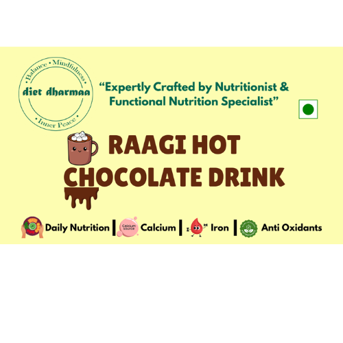 "Ragi Hot Chocolate Drink | Healthy Millet Beverage" - diet dharmaa - 300 gm - Image 6