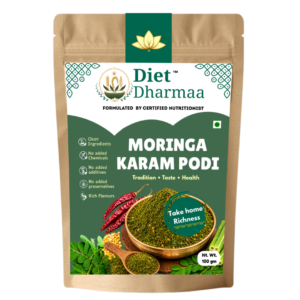 "Moringa Leaves Karam Podi | Moringa Leaves Spice Mix Powder" - diet dharmaa - 100 GM