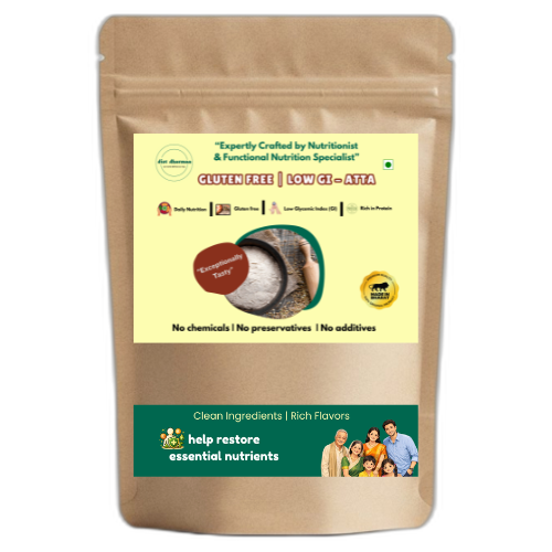 Gluten Free Low GI Atta – High Protein Millet Flour for Diabetic & Healthy Living | Diet Dharmaaa (500g)