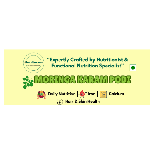 "Moringa Leaves Karam Podi | Moringa Leaves Spice Mix Powder" - diet dharmaa - 100 GM (Copy) - Image 3