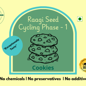 Raagi Seed Cycling Cookies Phase 1 – Gluten Free Millet Cookies with Flax & Pumpkin Seeds | Diet Dharmaaa - 250 GM
