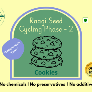 Raagi Seed Cycling Cookies Phase 2 – Gluten Free Millet Cookies with Sunflower & Sesame Seeds | Diet Dharmaaa -250 GM