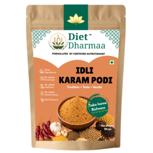 Idli Karam Podi | Traditional South Indian Gunpowder | Spicy Idli, Dosa & Rice Spice Mix | Diet Dharmaa - 100g