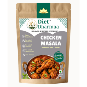 Chicken Masala | Authentic Indian Spice Blend for Chicken Curry, Fry & Gravy - Diet Dharmaa - 50g