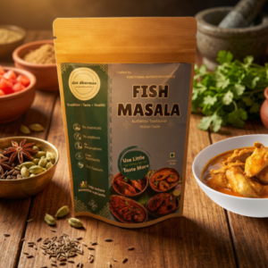 Diet Dharmaa Fish Masala authentic Indian spice blend for fish curry, fish fry and seafood recipes